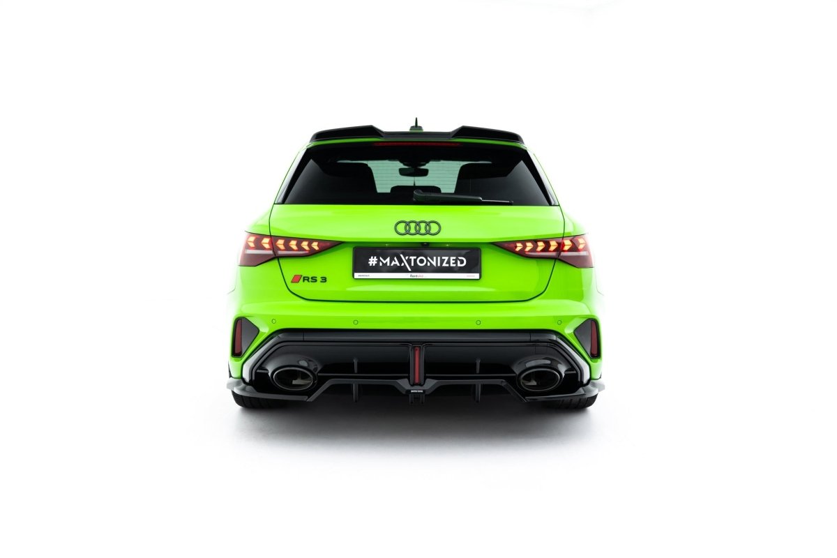 Maxton Design Rear Splitter (with vertical bars) V.2 Audi RS3 Sportback 8Y Facelift