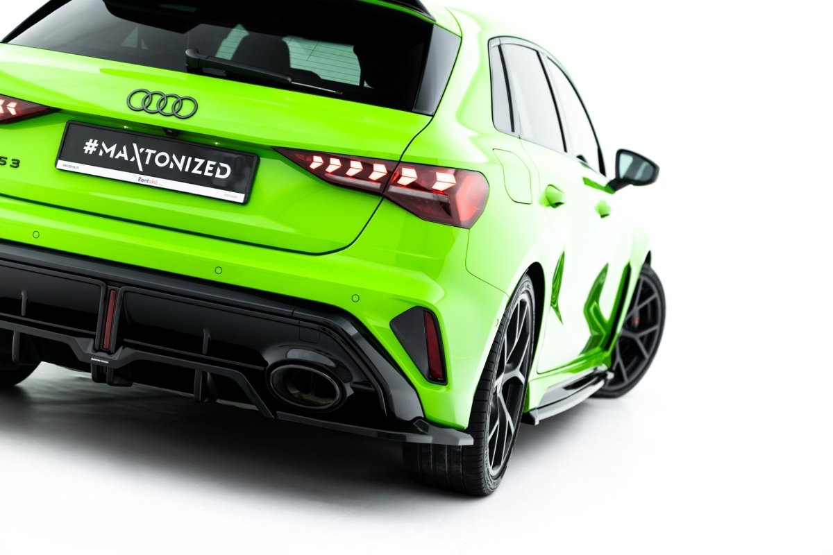 Maxton Design Rear Splitter (with vertical bars) V.2 Audi RS3 Sportback 8Y Facelift