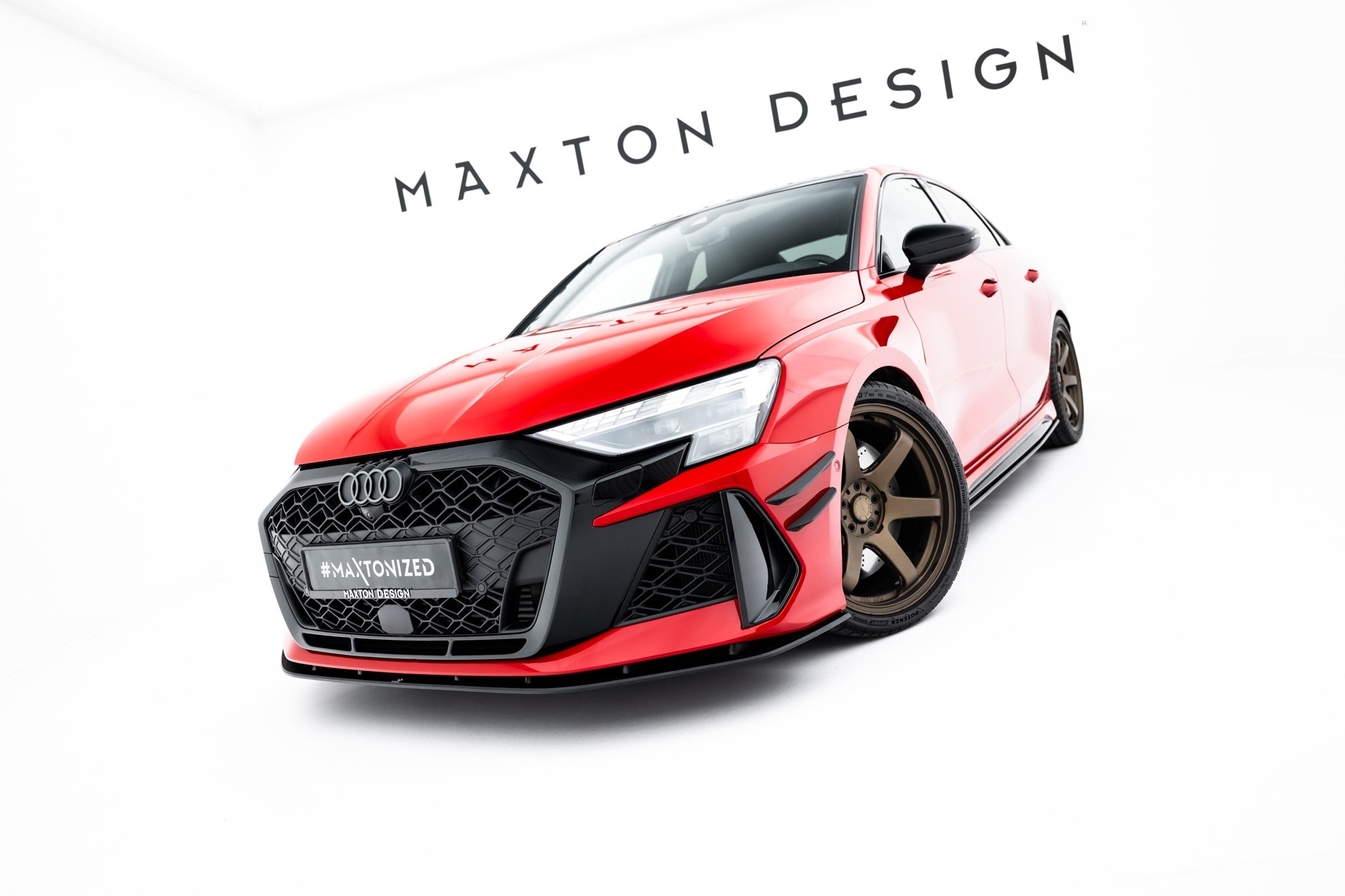 Maxton Design Street Pro Front Splitter Audi RS3 Sedan / Sportback 8Y Facelift