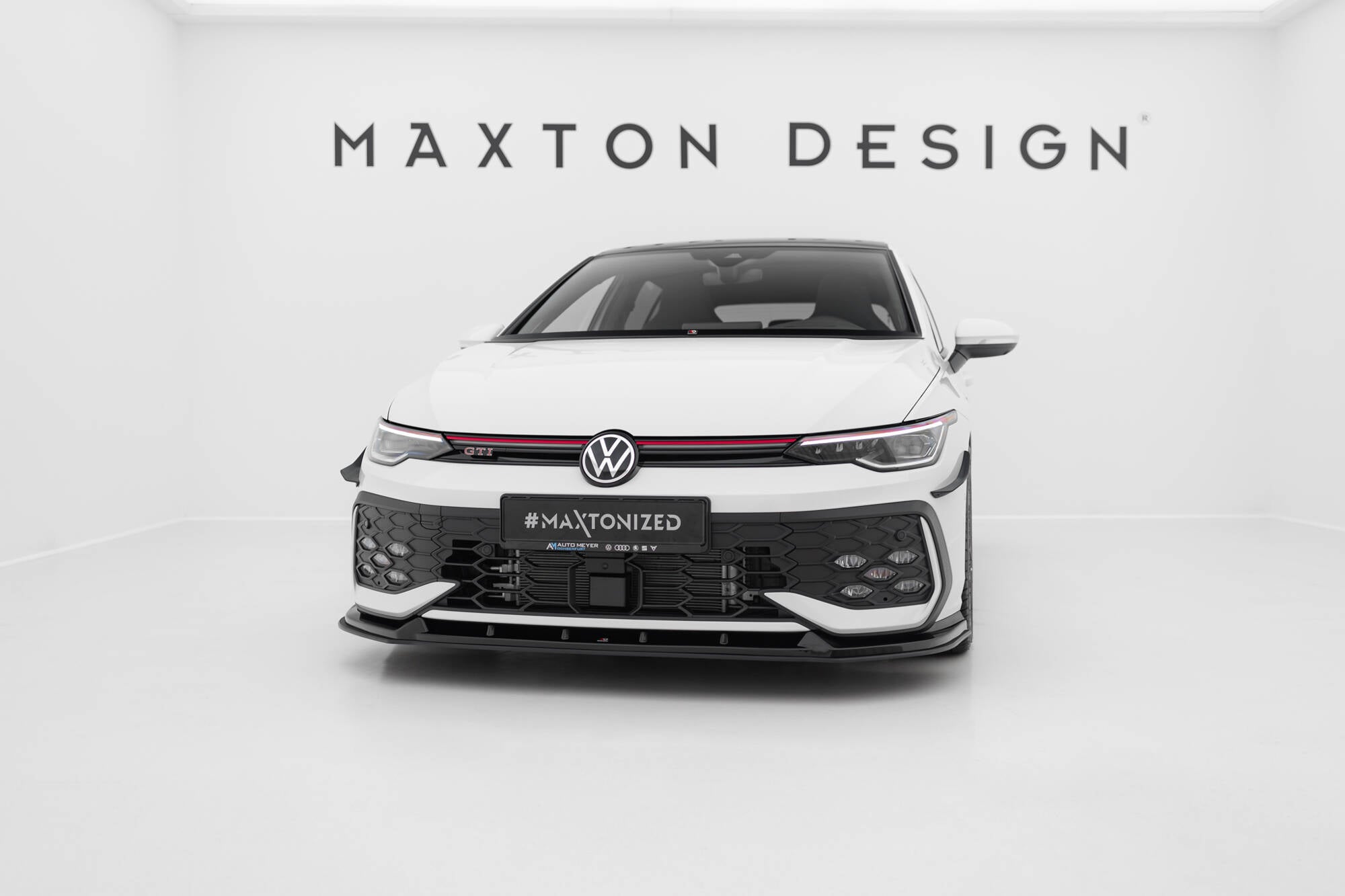 Maxton Design Street Pro Front Splitter V.2 Volkswagen Golf GTI / GTE / R-Line Mk8 Facelift