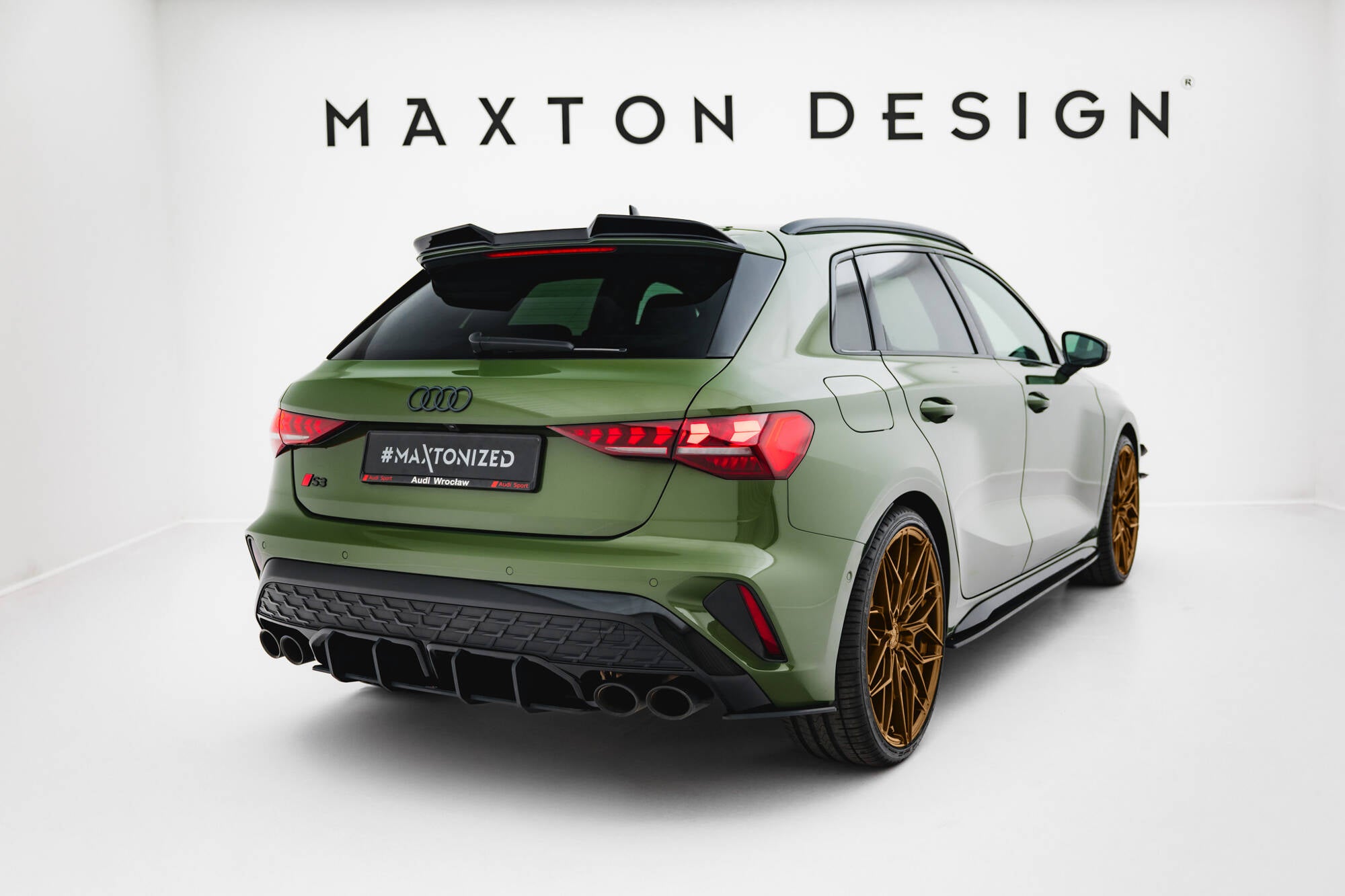 Maxton Design Street Pro Rear Side Splitters Audi S3 Sportback 8Y Facelift