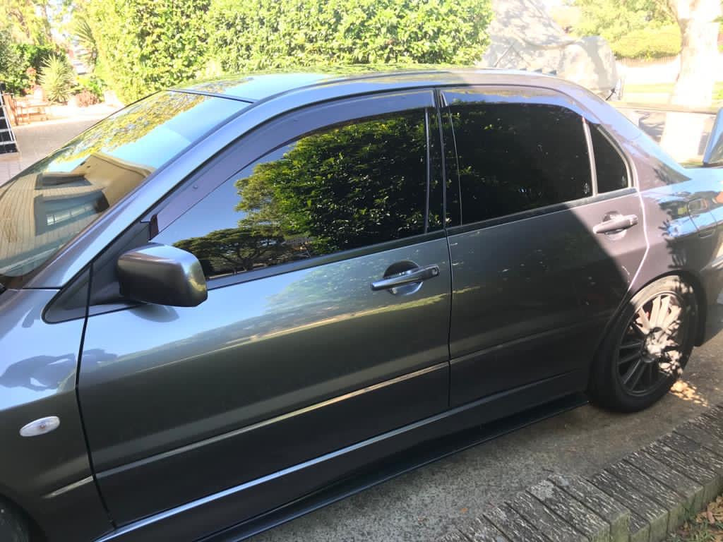 2003 - 2005 Mitsubishi Lancer Sedan Evo 8 Window Visors | Weather Shields