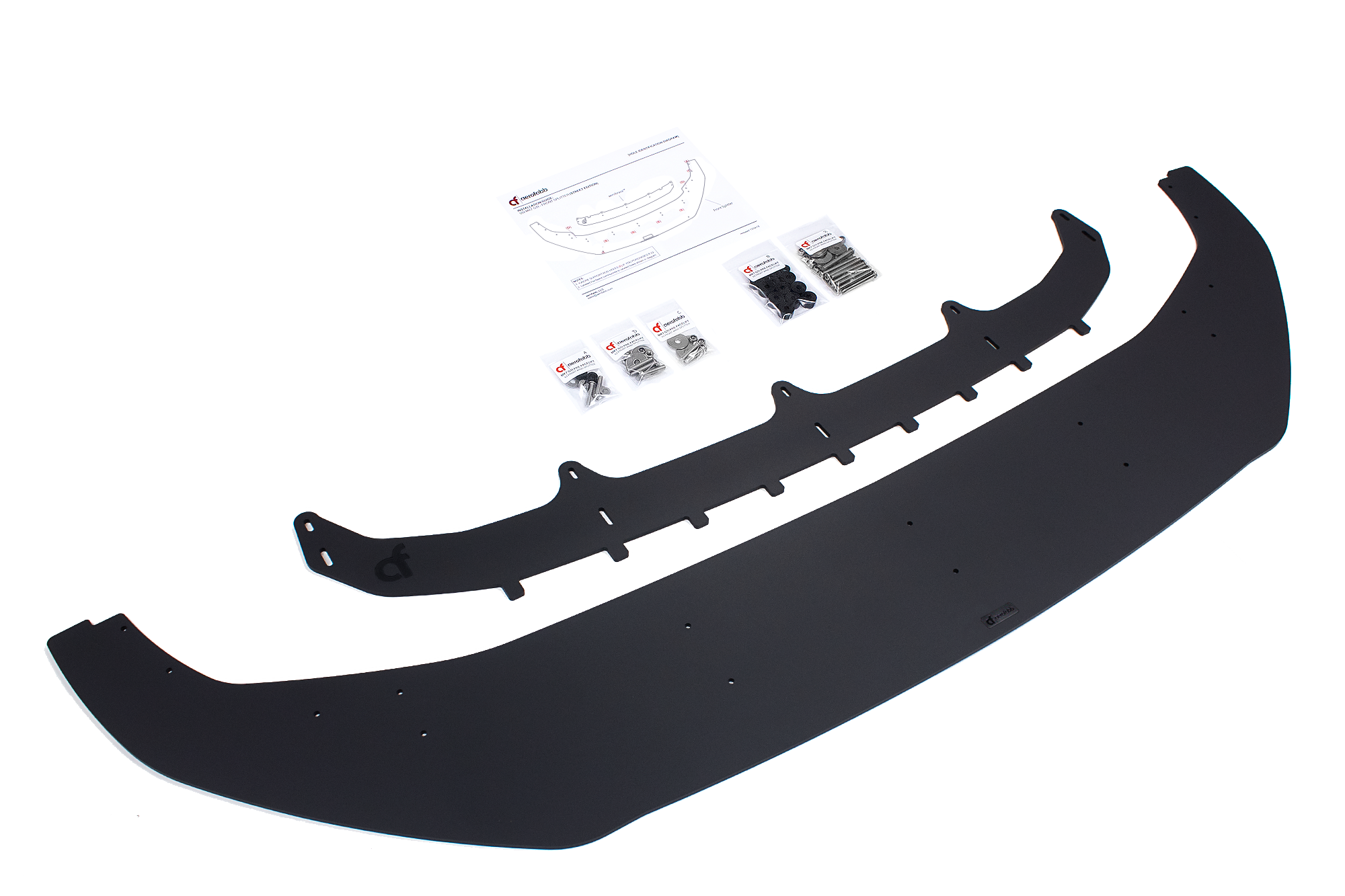 aerofabb V2 Front Splitter VW Golf Mk7 R (Prefacelift)