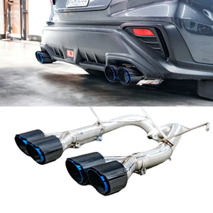 AEROFLOW DYNAMICS Stainless Steel Double Wald 4" Axle Back Exhaust For 2022+ Subaru WRX VB