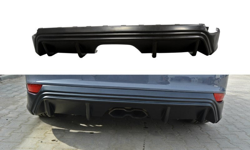 Maxton Design Front Ford Focus Mk 3 ST Rear Diffuser (Facelift)