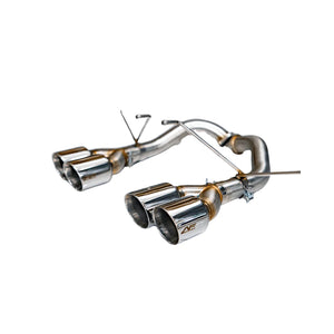 AEROFLOW DYNAMICS Stainless Steel Double Wald 4" Axle Back Exhaust For 2022+ Subaru WRX VB Polished Stainless Tips