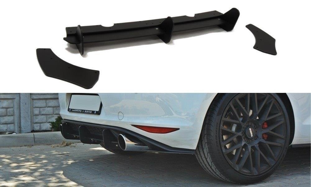 Maxton Design VW Golf Mk7 GTI (Prefacelift) Rear Diffuser & Rear Side Splitters