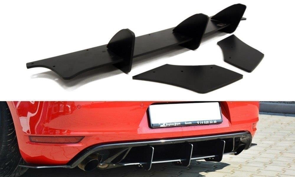 Maxton Design VW Golf Mk6 GTI / 35th Rear Diffuser & Rear Side Splitters