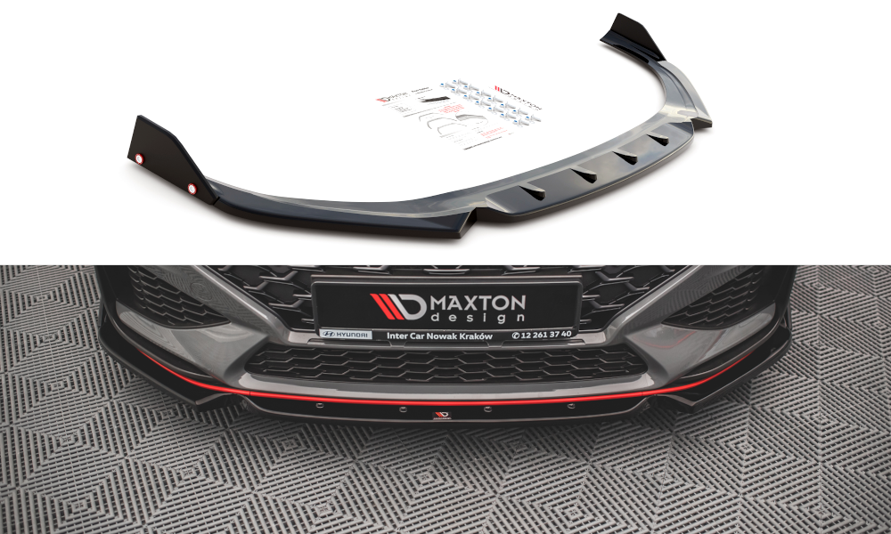 Maxton Design Hyundai i30 N Mk3.5 FACELIFT Front Splitter V.1 + Flaps