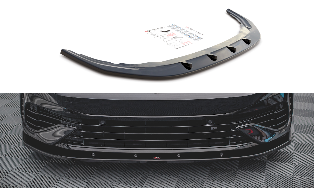 Maxton Design Front Splitter V.1 VW Golf Mk8 R Front Lip