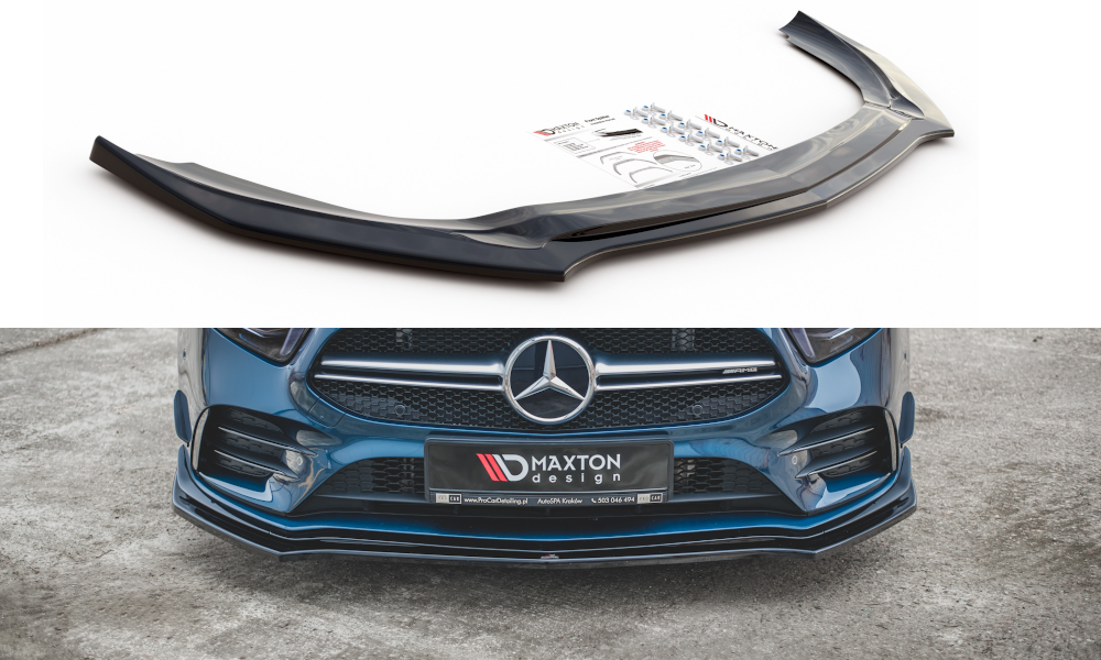 Maxton Design Front Splitter V.2 Mercedes A35 W177 Aero AMG Front Lip