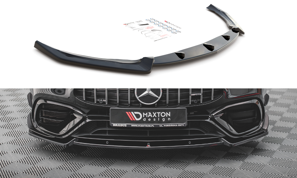 Maxton Design Mercedes CLA 45 AERO C118 Front Splitter V.2