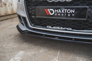 Maxton Design Front Splitter Audi S3 / A3 S-Line 8V FL V3