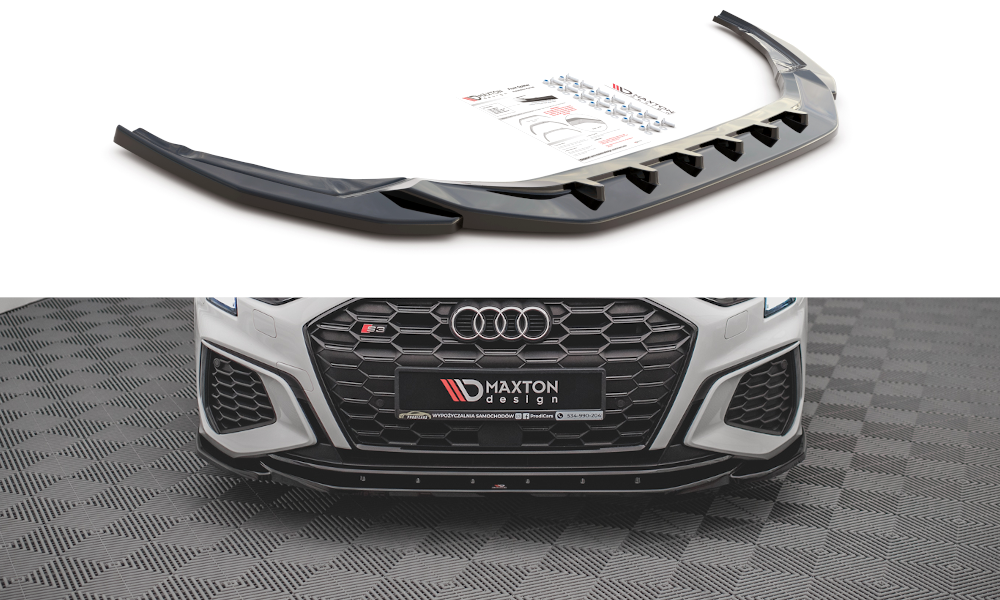 Maxton Design Front Splitter V.4 Audi S3 8Y / A3 S-Line 8Y