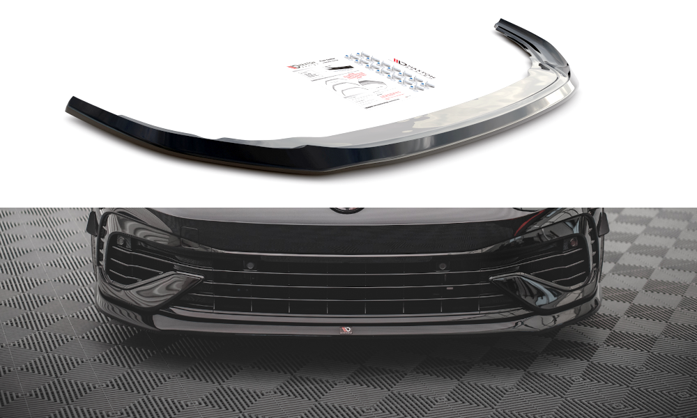 Maxton Design Front Splitter V.5 VW Golf Mk8 R Front Lip