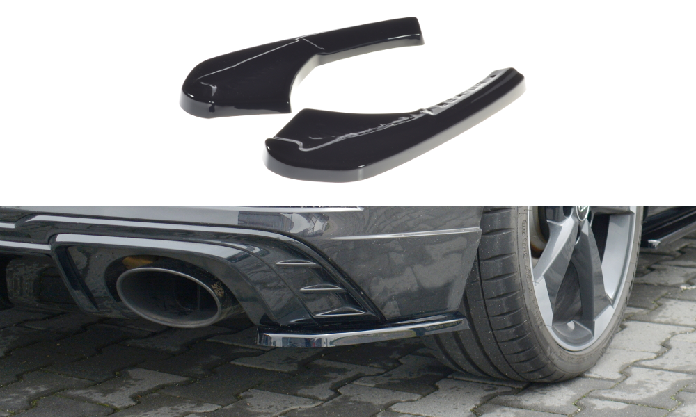 Maxton Design Audi RS3 8V Facelift Hatch Back Rear Side Splitters