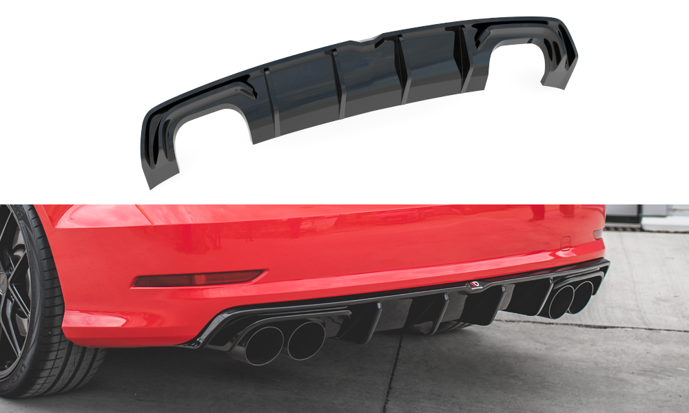 Maxton Design Audi S3 Sedan Rear Diffuser Valance