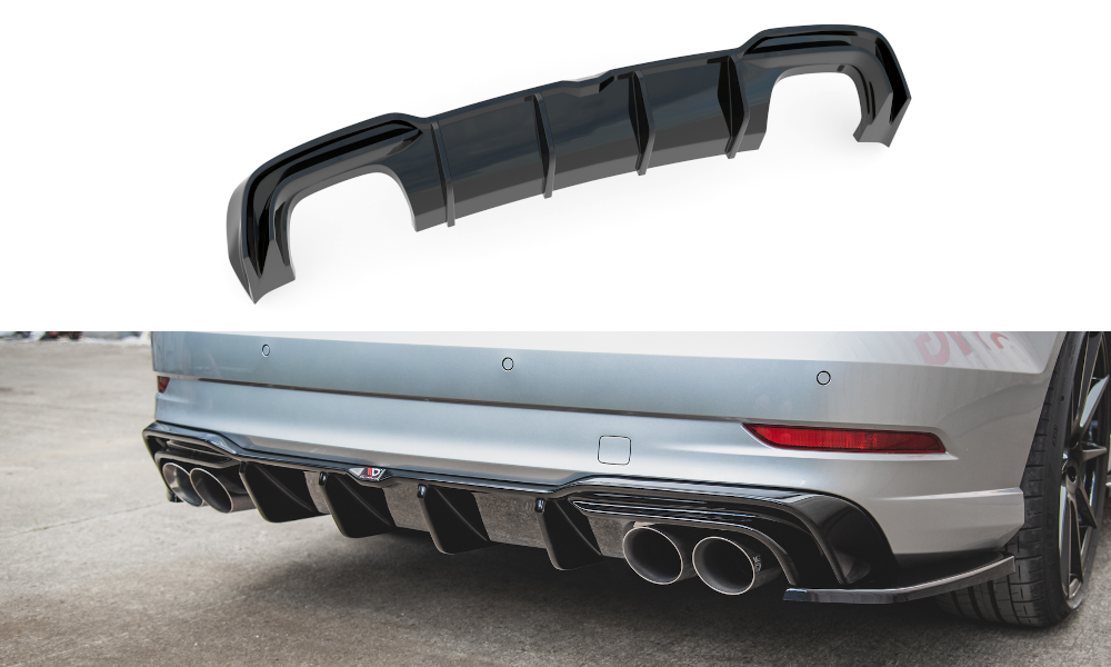 Maxton Design Audi S3 Sedan Facelift Rear Diffuser Valance