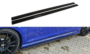 Maxton Design VW Golf Mk7 R Front Splitter V1 + Side Skirts + Diffuser + Spoiler Cap