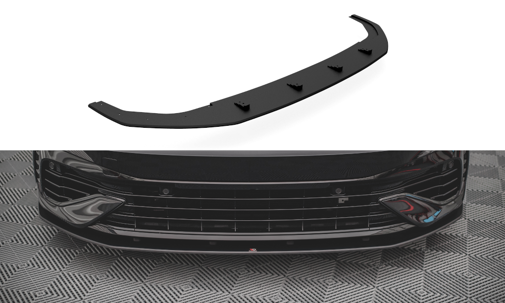 Maxton Design Racing Durability Front Splitter VW Golf MK8 R Front Lip