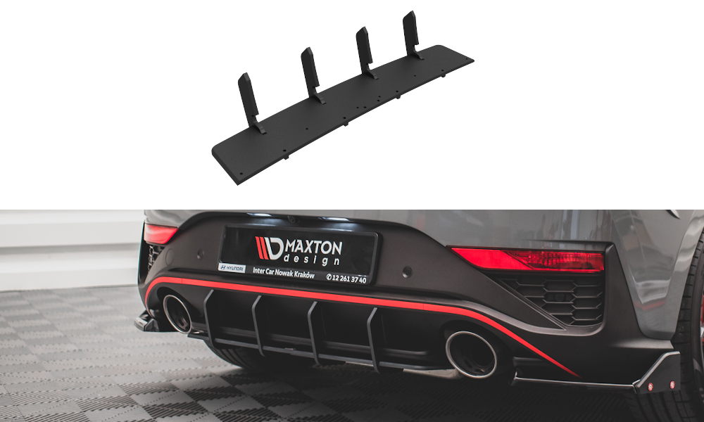 Maxton Design Racing Durability Rear Diffuser Hyundai I30 N MK3.5 Facelift Hatchback