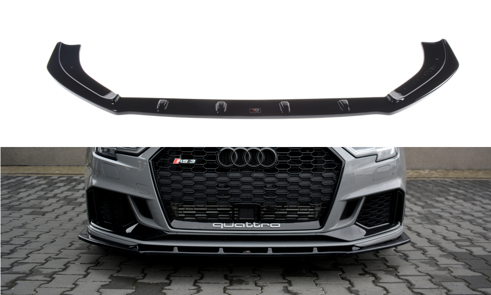 Maxton Design Audi RS3 Facelift Sedan Front Splitter Lip V1