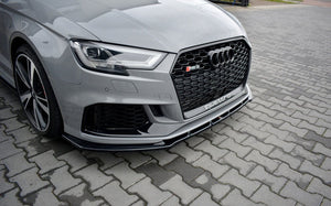 Maxton Design Audi RS3 Facelift Sedan Front Splitter Lip V1