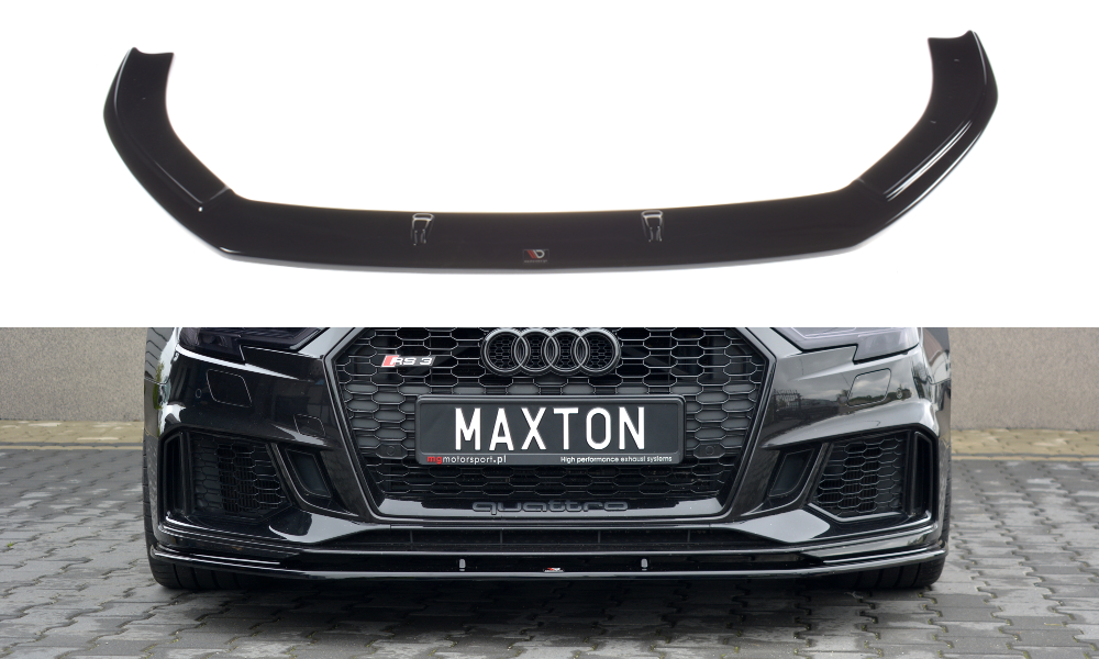 Maxton Design Audi RS3 Facelift Hatch Front Splitter Lip V1