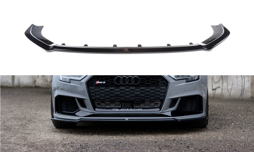 Maxton Design Audi RS3 Facelift Sedan Front Splitter Lip V2