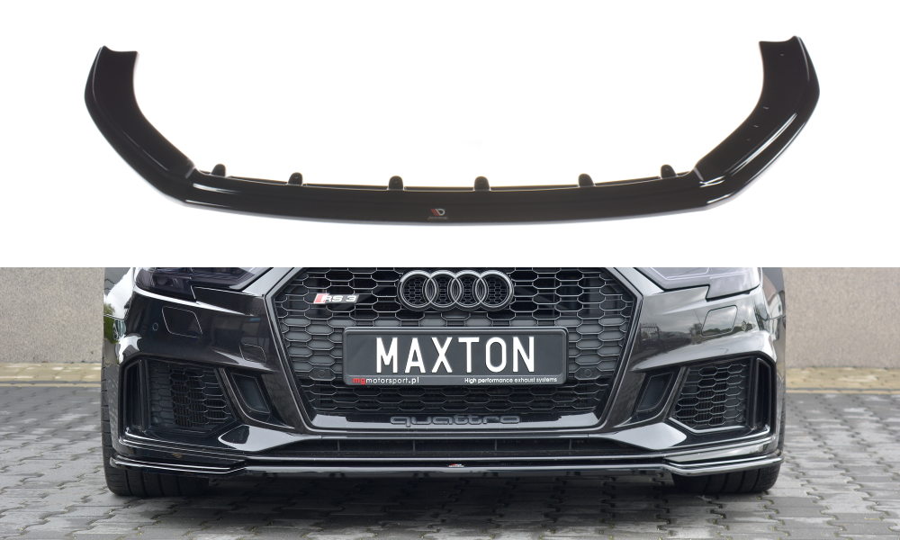 Maxton Design Audi RS3 Facelift Hatch Front Splitter Lip V2