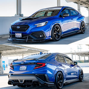 AEROFLOW DYNAMICS S-Spec Paint Matched Fender Flares +10mm For 2022+ Subaru WRX VB [Paint Matched] World Rally Blue Pearl - K7X