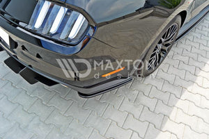MAXTON DESIGN FORD Mustang GT Mk6 Front Splitter Lip + Side Skirts + Rear Side Splitters + Spoiler Cap