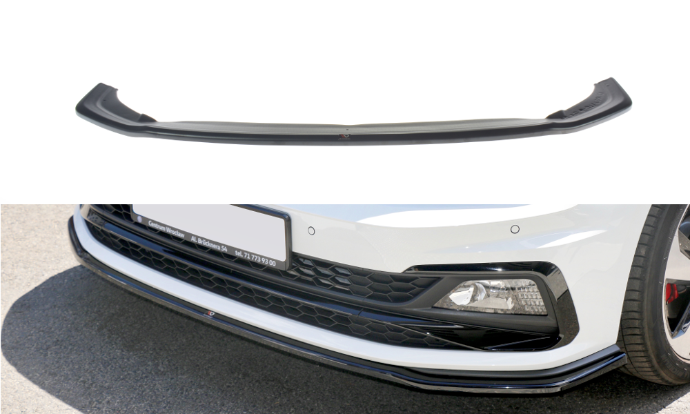 Maxton Design Front Splitter V2 VW Polo Mk6 GTI