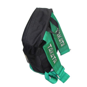 JDM Bride Bag Backpack With Green Takata Racing Harness Strap & Green Bottom